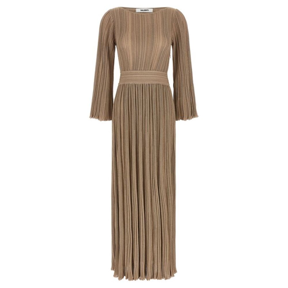 ANTONINO VALENTI Gold Viscose Long Women's Dress